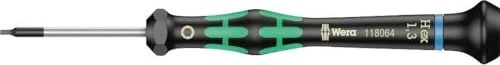 Wera Kraftform Micro 2054 zöllig Elektroniker Innensechskant Schraubendreher zöllig, 0.05"x40mm