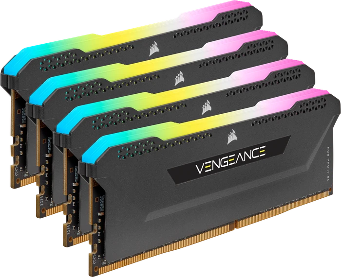 Corsair Vengeance RGB PRO SL schwarz UDIMM 32GB Kit, DDR4-3200, CL16-20-20-38