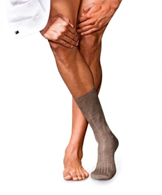 Falke No. 2 Finest Cashmere Socken pebble mel. (Herren)