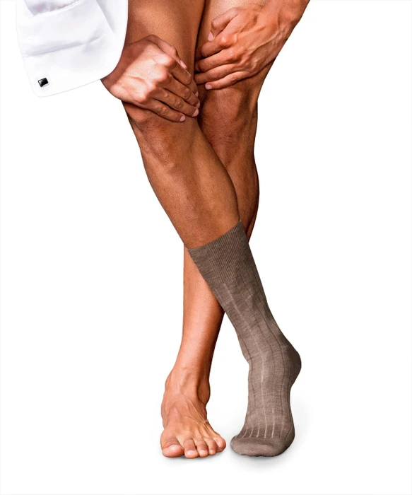 Falke No. 2 Finest Cashmere Socken pebble mel. (Herren)