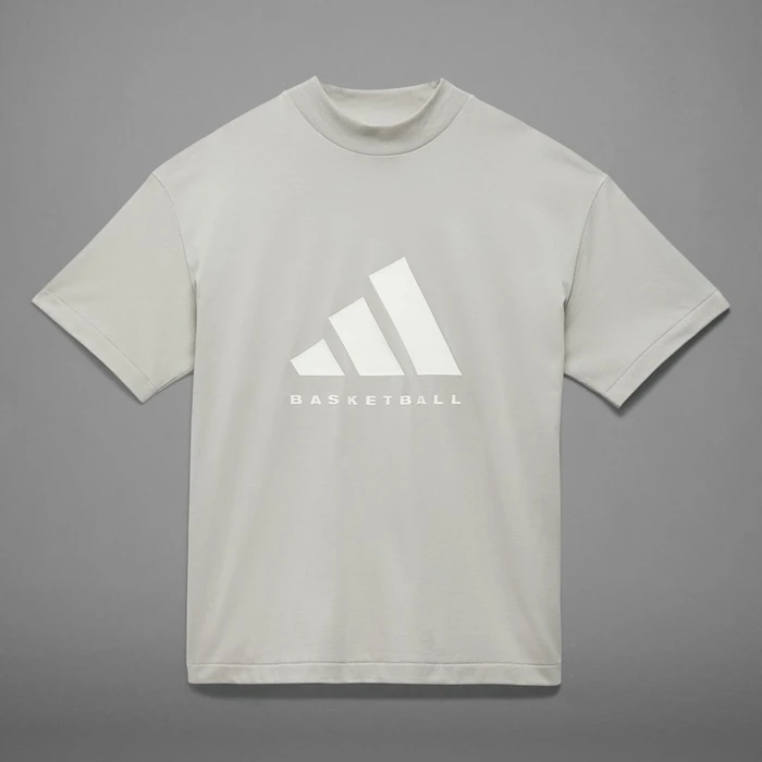 adidas Basketball 001 T-Shirt kurzarm metal grey
