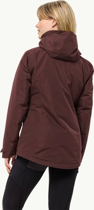 Jack Wolfskin Bergland 3in1 Funktionsjacke dark maroon (Damen)