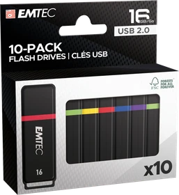 Emtec K100 Mini Box 16GB, USB-A, USB 2.0, 10er-Pack