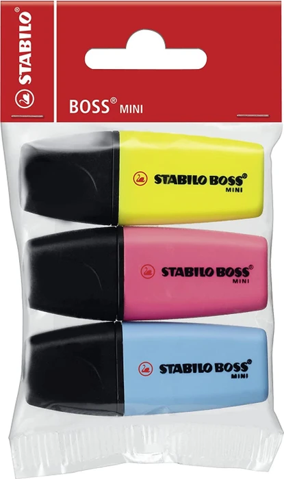 STABILO Boss Mini blau/pink/gelb, 3er-Set (07/3-2-01) – Bild 2 von 12
