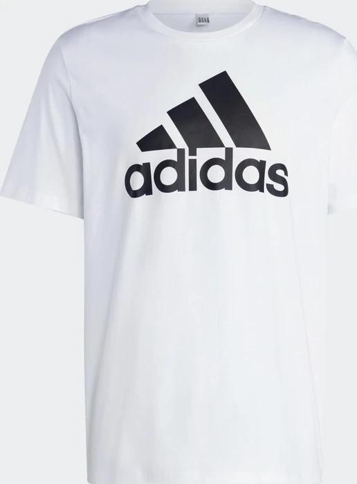 adidas Essentials Single Jersey Big Logo T-Shirt kurzarm weiß (Herren)