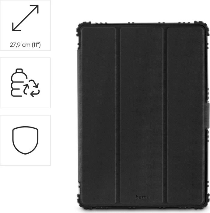 Hama Protect für Samsung Galaxy Tab 11+/A9+", Tablet-Hülle, schwarz