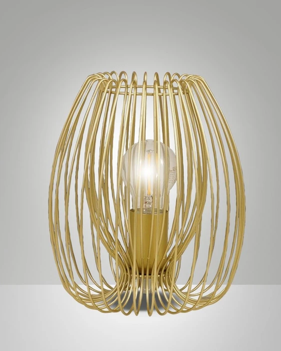 Fabas Luce Camp Tischleuchte gold edelmatt Ø20cm