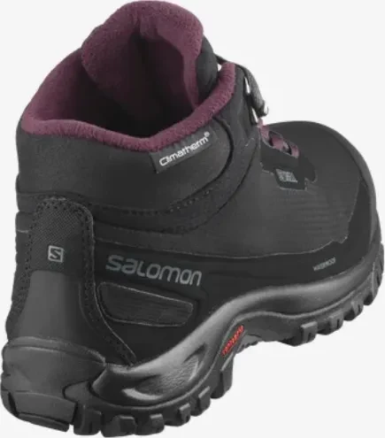 Salomon Shelter Waterproof black/ebony/wine tasting (Damen)