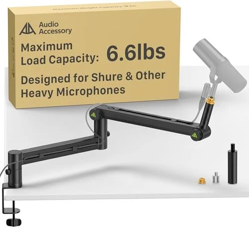AA Audio Accessory Low Profile Mikrofonarm schwarz