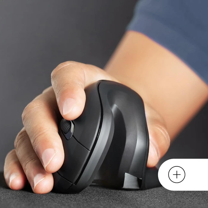 Mars Gaming MMW-ERGOPRO Ergonomic Vertical Wireless Mouse, schwarz, USB