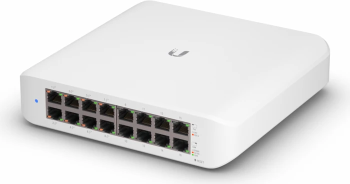 Ubiquiti UniFiSwitch Lite 16 Desktop Gigabit Managed Switch, 16x RJ-45, 45W PoE+