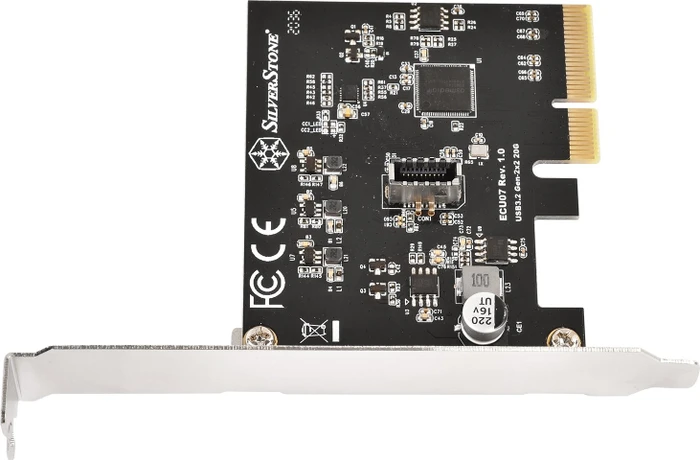 SilverStone ECU07, 1x USB-C 3.2 Key-A Header, PCIe 3.0 x4