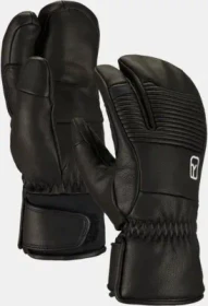Ortovox Full Leather Handschuhe black raven
