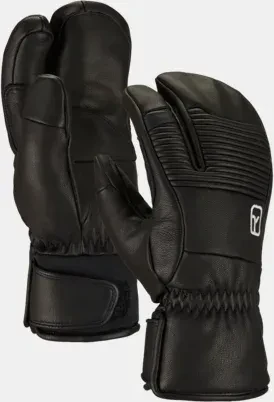 Ortovox Full Leather Handschuhe black raven