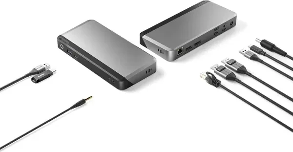 Alogic MX2 USB-C Dual Display DP Alt. Mode Docking Station - With 100W Power Delivery, USB-C 3.1 [Buchse]