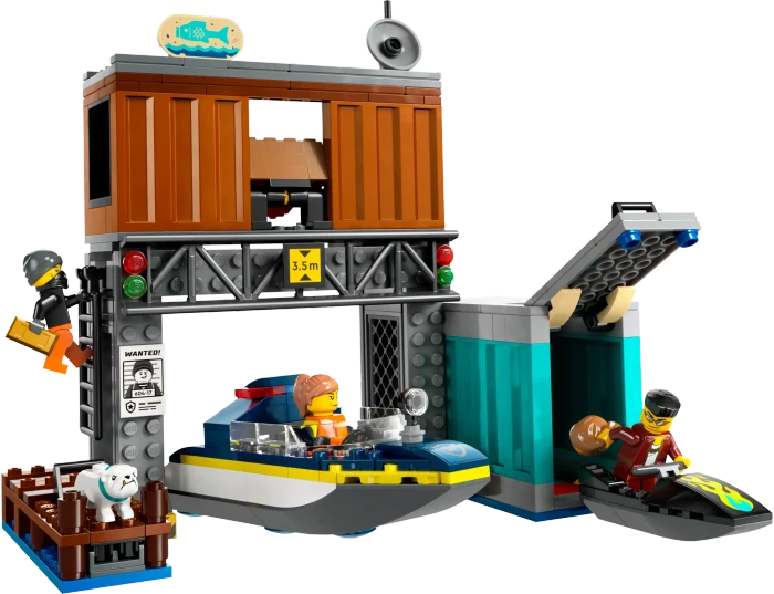 LEGO City - Polizeischnellboot und Ganovenversteck
