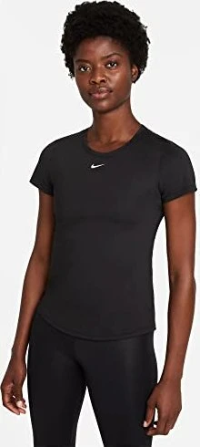 Nike Dri-FIT One Funktionsshirt kurzarm schwarz/weiß (Damen)