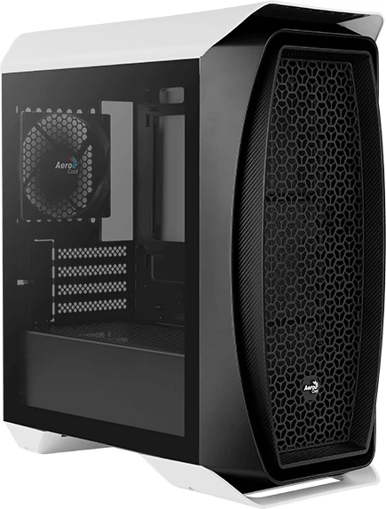 AeroCool Aero One Mini, weiß, Glasfenster