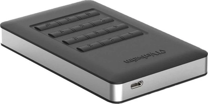 Verbatim Store 'n' Go Secure Portable HDD, 1TB, USB-C 3.0