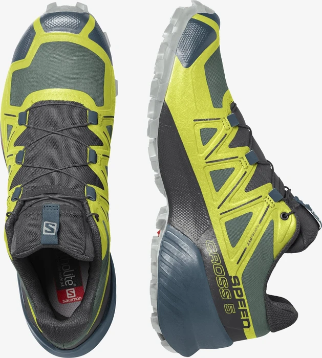 Salomon Speedcross 5 duck green/black/evening primrose (Herren)