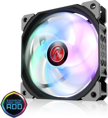 Raijintek Ageras 12 ARGB, LED-Steuerung, 120mm, 3er-Pack