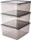 Keeeper Bea Aufbewahrungsbox, 18l, grau/transparent, 3er-Pack (3003182700000)