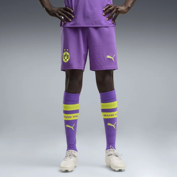 Puma BVB Borussia Dortmund 2026/2027 Heimshorts purple glimmer/yellow alert (Herren)