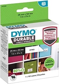 Dymo Hochleistungsetiketten LabelWriter, 25x54mm, wetterfest, weiß, 1er-Pack (160 Etiketten)