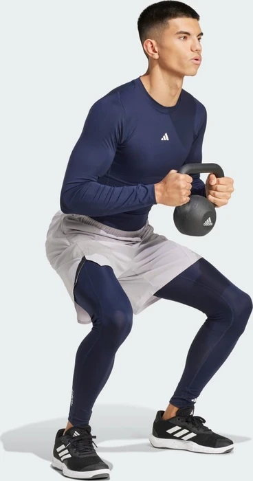 adidas Techfit Compression Training Kompressionsshirt langarm legend ink (Herren)