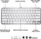 Logitech MX Keys Mini for Mac, LEDs weiß, Logi Bolt, Pale Gray, weiß/grau, USB/Bluetooth, US Vorschaubild