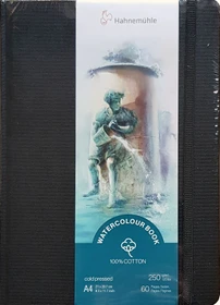 Hahnemühle Watercolour Book 100% Cotton Zeichenpapier, A4, Hardcover, 30 Blatt