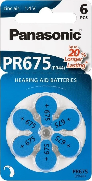 Panasonic PR675 (PR44/PR1154), 6er-Pack