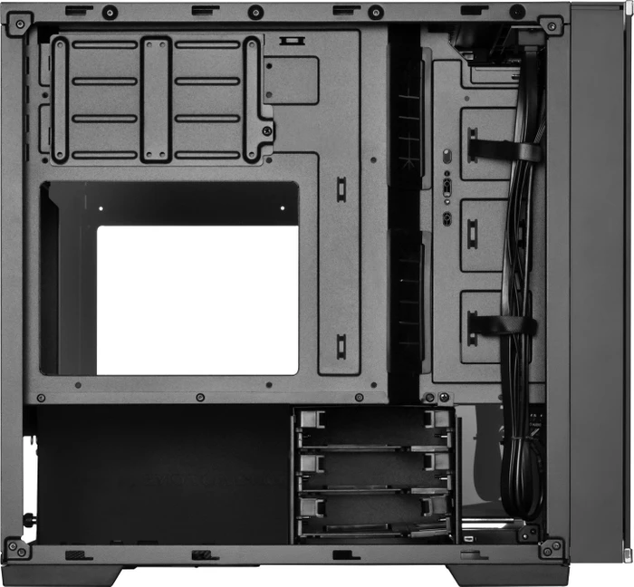 SilverStone Lucid LD01, schwarz/weiß, Glasfenster