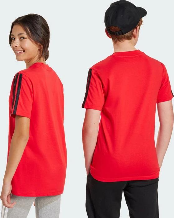 adidas Essentials T-Shirt kurzarm pure ruby/black (Junior)