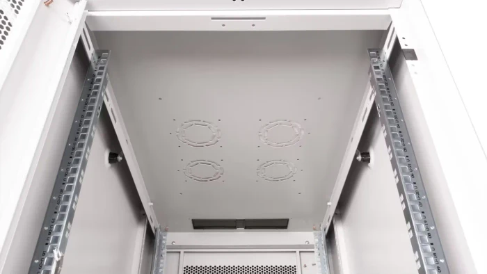 Roline / Secomp Basic 19" Netzwerkschrank 26HE, montiert, Glastür, IP20, RAL 7035, 1000mm tief