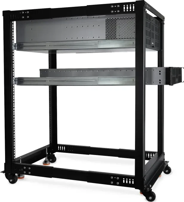 Alphacool ES 19" Open Frame Serverrack 18HE, tiefenvariabel, 1105mm tief