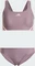adidas 3-Streifen Bikini-Set shadow fig/pink spark (Damen) Vorschaubild