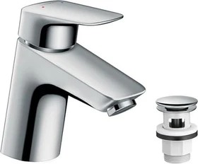 Hansgrohe Logis 70 Waschbeckenarmatur mit Push-Open Ablaufgarnitur