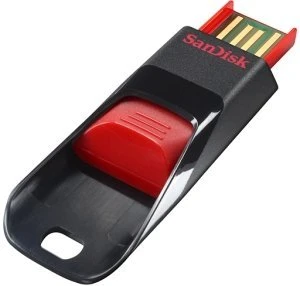 SanDisk Cruzer Edge 64GB schwarz/rot, USB-A, USB 2.0