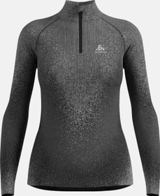 Odlo Blackcomb Baselayer Half Zip Funktionsshirt langarm schwarz (Damen)