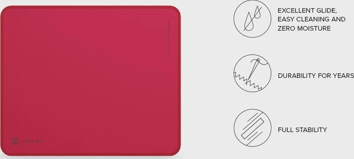 Natec Colors Series Mouse Pad Viva Magenta, 300x250mm, rot
