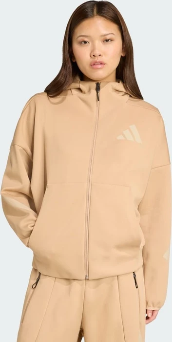 adidas Z.N.E. Zip Hoodie warm sandstone (Damen)
