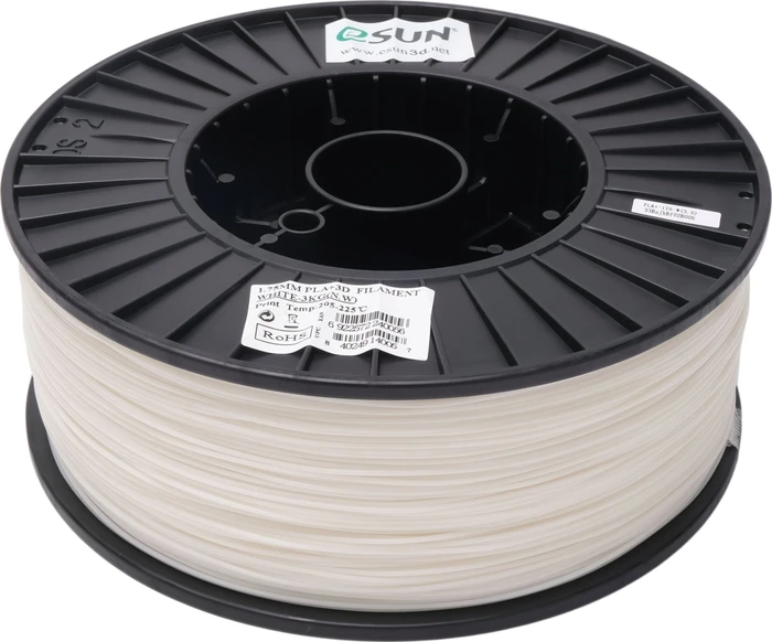 eSUN PLA+, white, Spule, 1.75mm, 3.00kg
