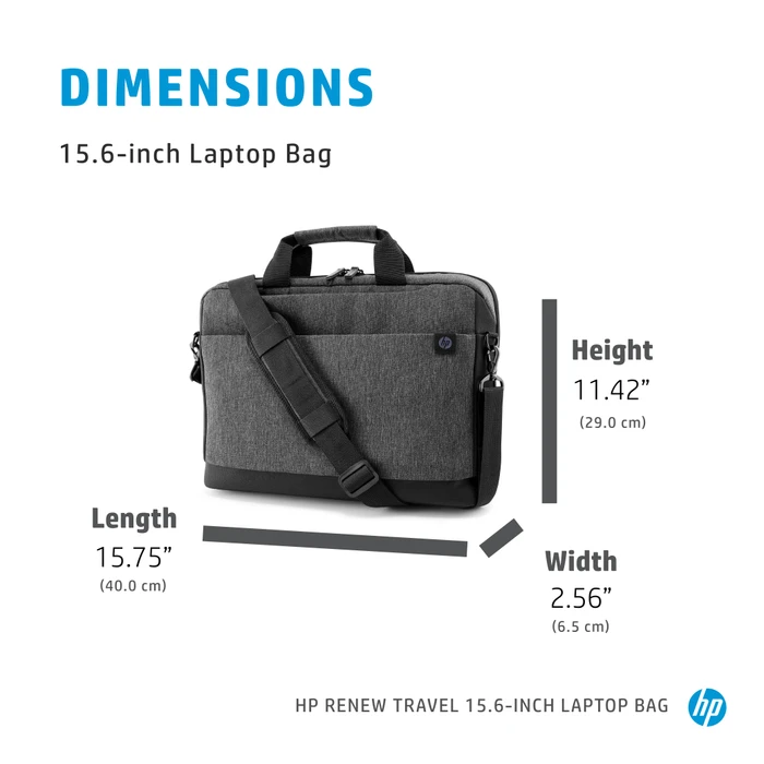 HP Renew Travel Laptop Bag, 15.6"
