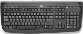 Logitech OEM Internet 350 Keyboard schwarz, USB