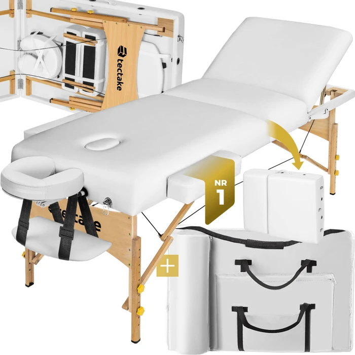 TecTake Massagetisch weiß