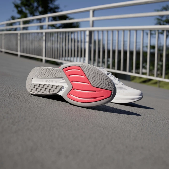 adidas Duramo Speed 2 cloud white/silver metallic/lucid red (Damen)