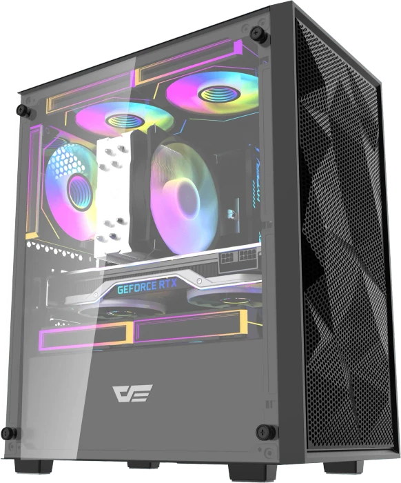 DarkFlash M305 Mesh Black, Glasfenster
