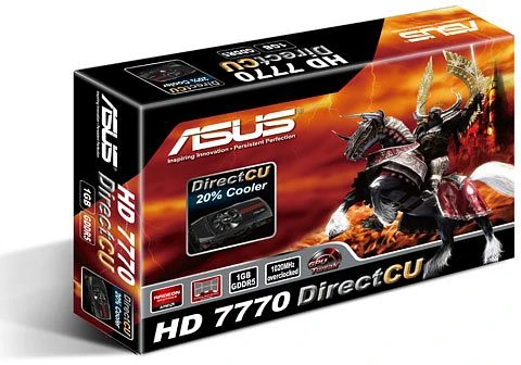 ASUS Radeon HD 7770 GHz Edition DirectCU, HD7770-DC-1GD5, 1GB GDDR5, DVI, HDMI, 2x mDP