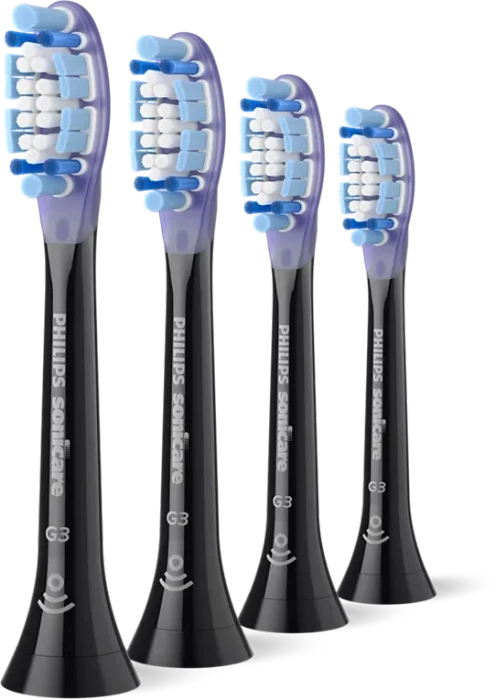 Philips HX9054/88 Sonicare G3 Premium Gum Care Ersatzbürste schwarz, 4 Stück